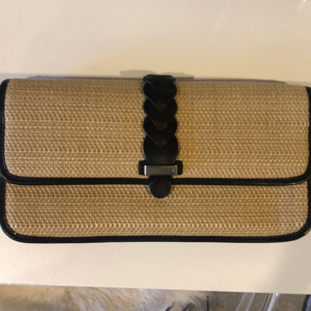 Cole Hana wicker clutch